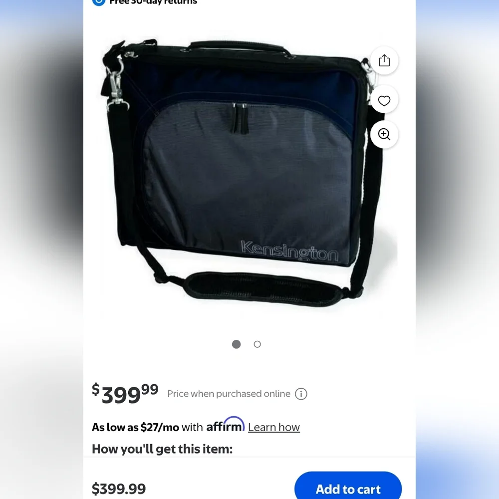 Black and Gray Laptop Bag with Durable Fabric and Shoulder Strap